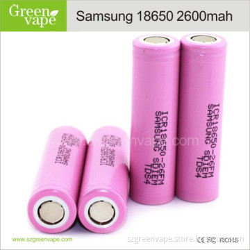 Samsung 18650 battery 18650 3.7v 2600mah rechargeable li-ion battery